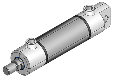 hydraulic cylinder working animation