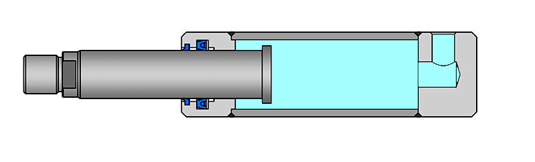 Hydraulikzylinder - Bauformen: Einfachwirkende und Doppeltwirkende Zylinder,  Teleskopzylinder
