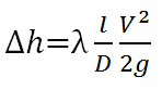 The Darcy-Weisbach equation